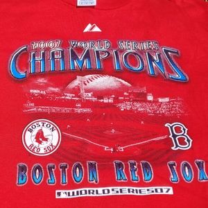 2007 World Series Red Sox Roster shirt Sz XL